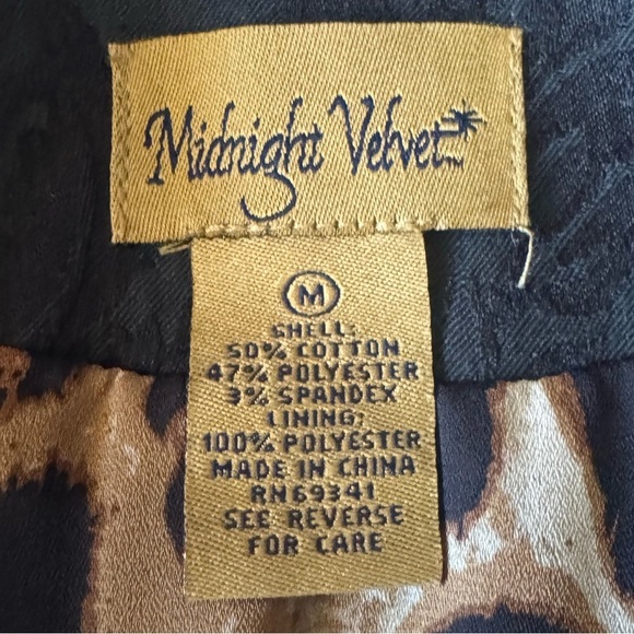MIDNIGHT VELVET Black Jacquard Moto Jacket | Gothic Luxe Biker Chic - Medium - Picture 17 of 17